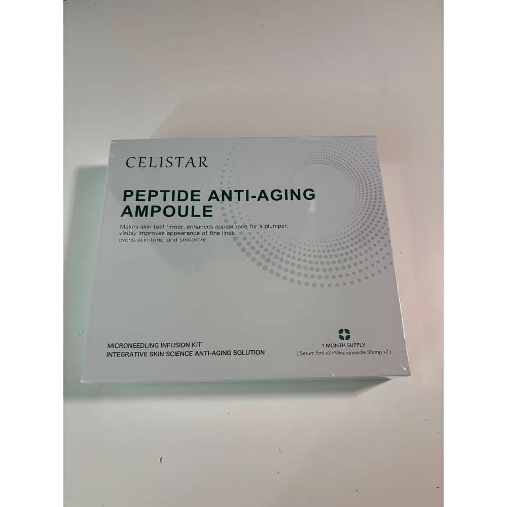 NEW Celistar Peptide Anti-Aging Ampoule Microneedling Infusion Kit 1 Month